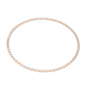Round LG Diamond Necklace – NK62111-7 - Rose Gold