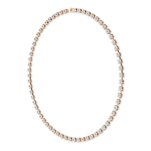 Round LG Diamond Necklace – NK62111-7 - Rose Gold