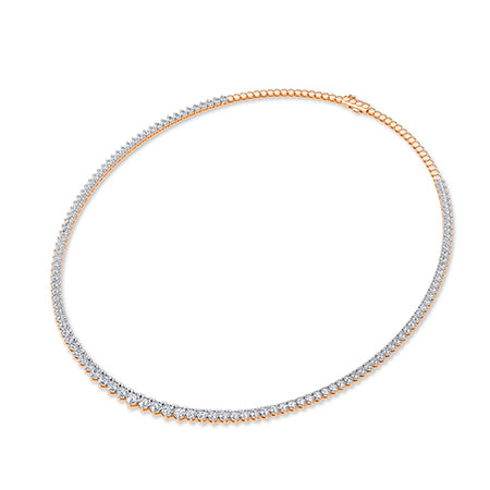 Round LG Diamond Necklace in White Gold - BH Diamond Center Antwerp