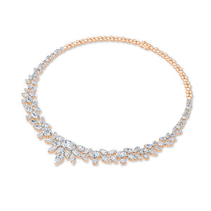 Pear LG Diamond Necklace in White Gold - BH Diamond Center Antwerp