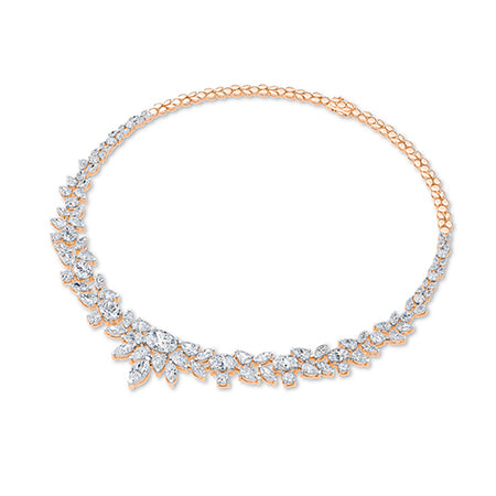 Pear LG Diamond Necklace in White Gold - BH Diamond Center Antwerp