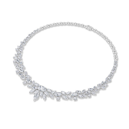 Pear LG Diamond Necklace in Yellow Gold - BH Diamond Center Antwerp