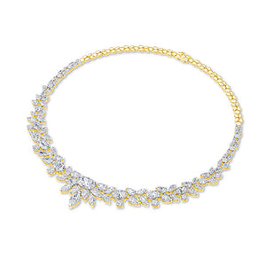 Pear LG Diamond Necklace in White Gold - BH Diamond Center Antwerp