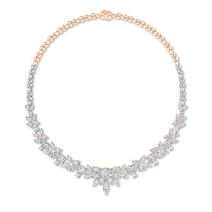 Pear LG Diamond Necklace in White Gold - BH Diamond Center Antwerp