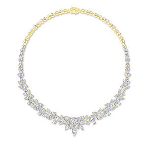 Pear LG Diamond Necklace in Rose Gold - BH Diamond Center Antwerp