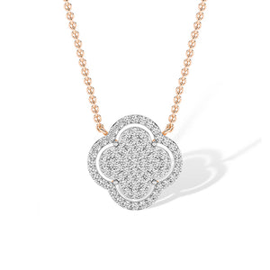 Pendentif en diamant LG rond en or blanc - BH Diamond Center Anvers