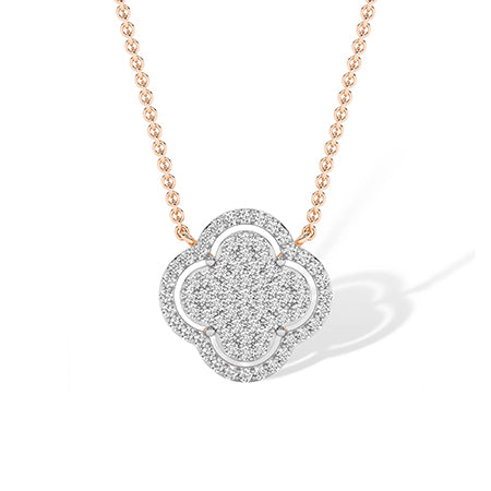 Pendentif en diamant LG rond en or blanc - BH Diamond Center Anvers