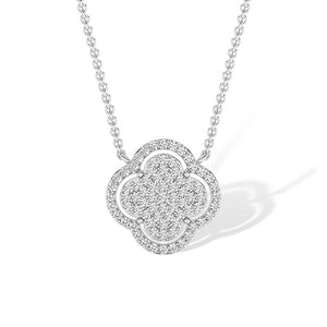 Pendentif en diamant LG rond en or blanc - BH Diamond Center Anvers
