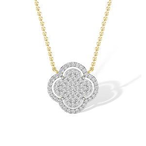 Pendentif en diamant LG rond en or rose - BH Diamond Center Anvers