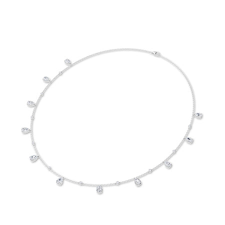 Peer LG diamanten ketting in Geelgoud - BH Diamond Center Antwerpen