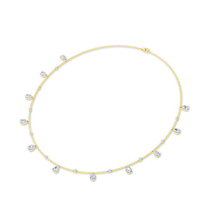 Peer LG diamanten ketting in Witgoud - BH Diamond Center Antwerpen