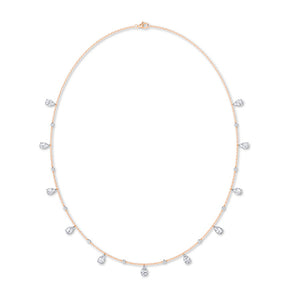 Peer LG diamanten ketting in Witgoud - BH Diamond Center Antwerpen