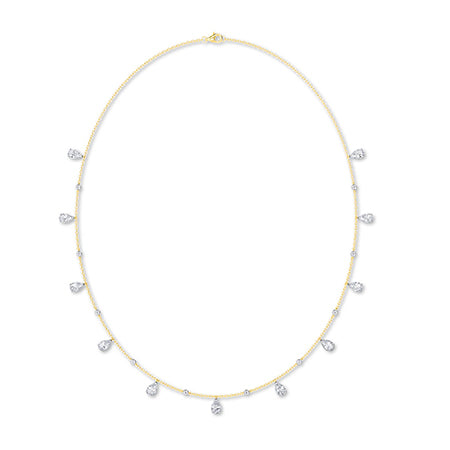 Peer LG diamanten ketting in Roségoud - BH Diamond Center Antwerpen