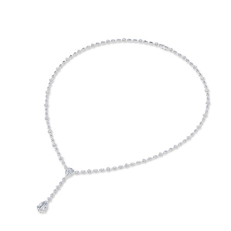 Collier en diamant LG marquise en or rose - BH Diamond Center Anvers