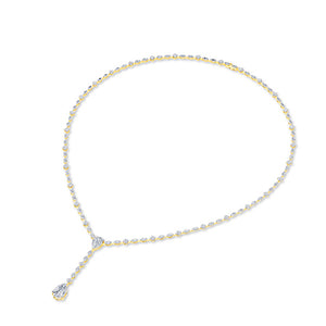 Collier en diamant LG marquise en or rose - BH Diamond Center Anvers