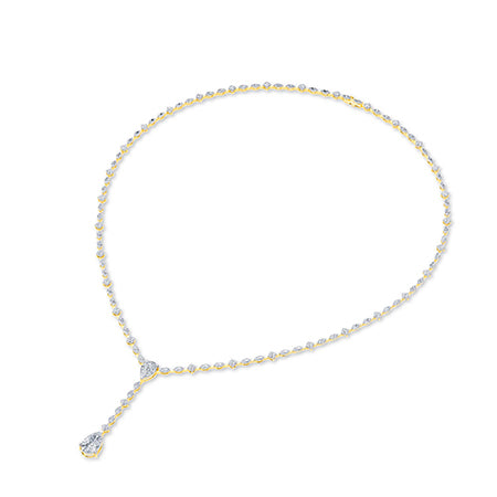 Collier en diamant LG marquise en or rose - BH Diamond Center Anvers