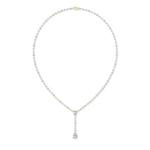 Collier en diamant LG marquise en or blanc - BH Diamond Center Anvers