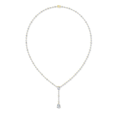 Collier en diamant LG marquise en or blanc - BH Diamond Center Anvers