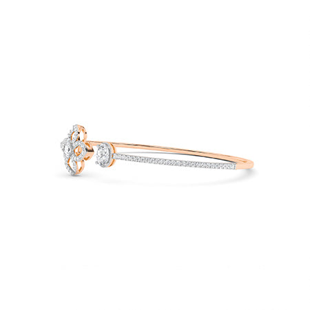 Oval LG Diamond Bracelet in White Gold - BH Diamond Center Antwerp