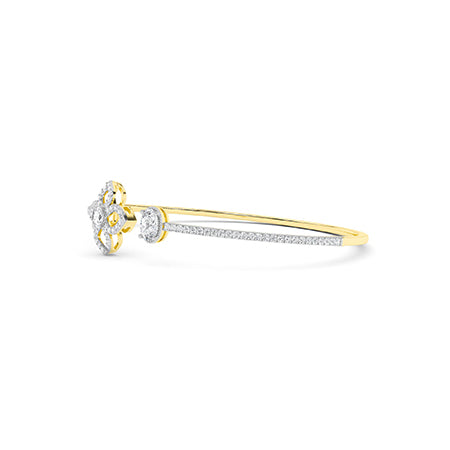 Oval LG Diamond Bracelet in White Gold - BH Diamond Center Antwerp