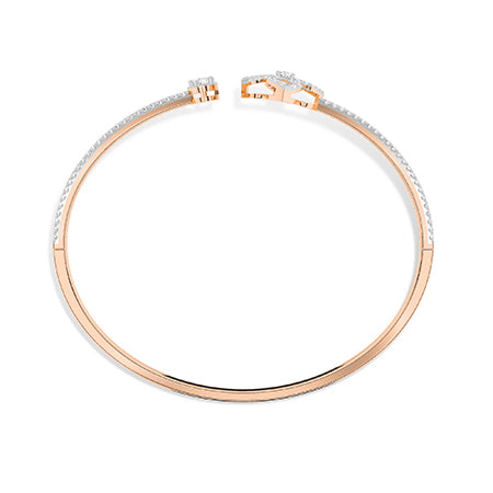 Oval LG Diamond Bracelet in White Gold - BH Diamond Center Antwerp