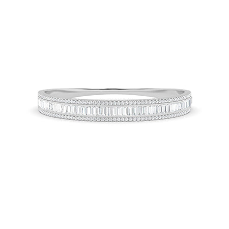 Baguette LG Diamond Bracelet in White Gold - BH Diamond Center Antwerp