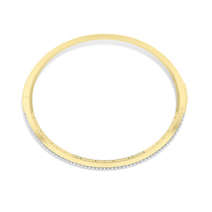 Baguette Lab-Grown Diamond Bracelet 18K Gold - Yellow Gold Top