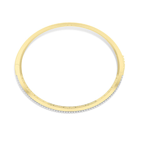 Baguette Lab-Grown Diamond Bracelet 18K Gold - Yellow Gold Top