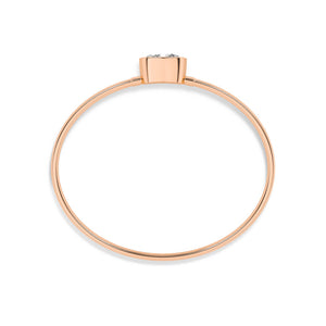 18K Lab-Grown Diamond Bangle – OB68485 - Rose Gold