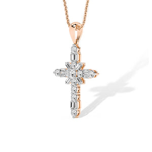 Rond LG diamanten hanger in Witgoud - BH Diamond Center Antwerpen