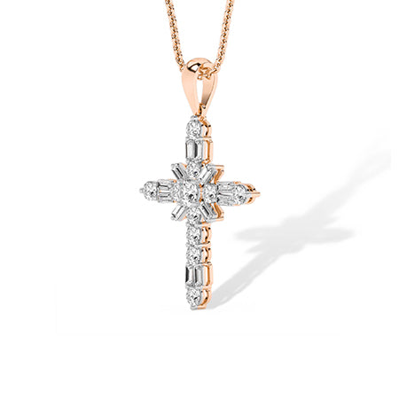 Rond LG diamanten hanger in Witgoud - BH Diamond Center Antwerpen