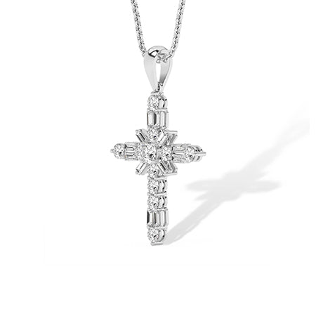 Rond LG diamanten hanger in Roségoud - BH Diamond Center Antwerpen
