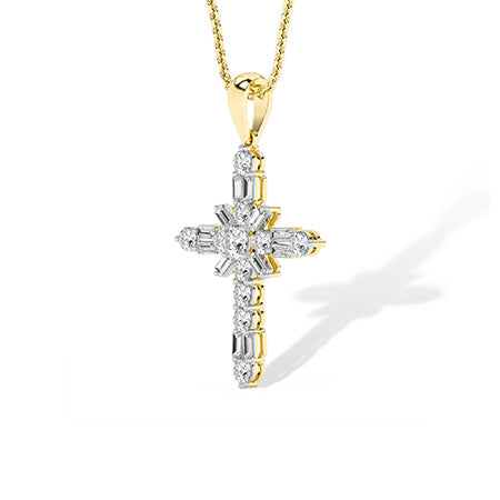 Rond LG diamanten hanger in Roségoud - BH Diamond Center Antwerpen