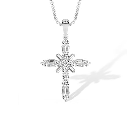 Rond LG diamanten hanger in Roségoud - BH Diamond Center Antwerpen
