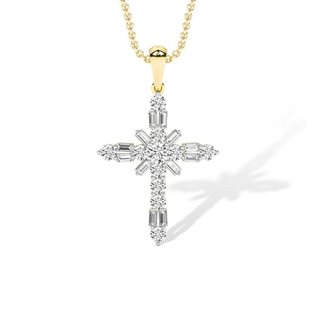 Rond LG diamanten hanger in Roségoud - BH Diamond Center Antwerpen