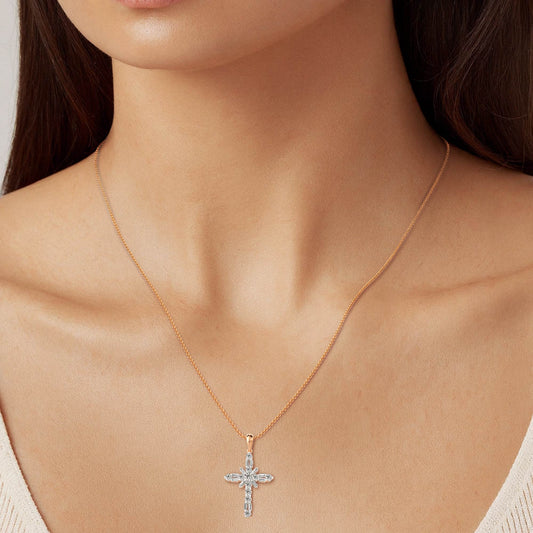 Round LG Diamond Pendant in Yellow Gold - BH Diamond Center Antwerp