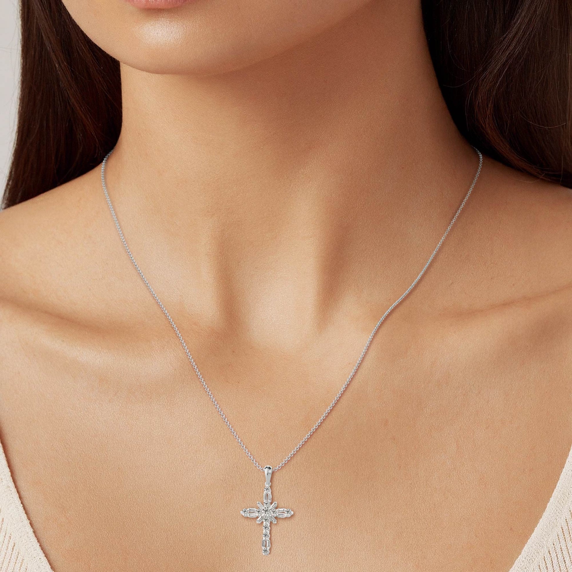 Rond LG diamanten hanger in Roségoud - BH Diamond Center Antwerpen