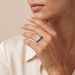 Radiant LG Diamond Ring