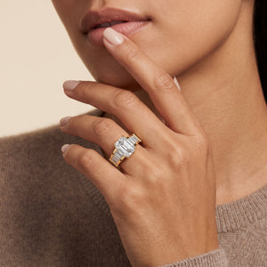 Radiant LG Diamond Ring