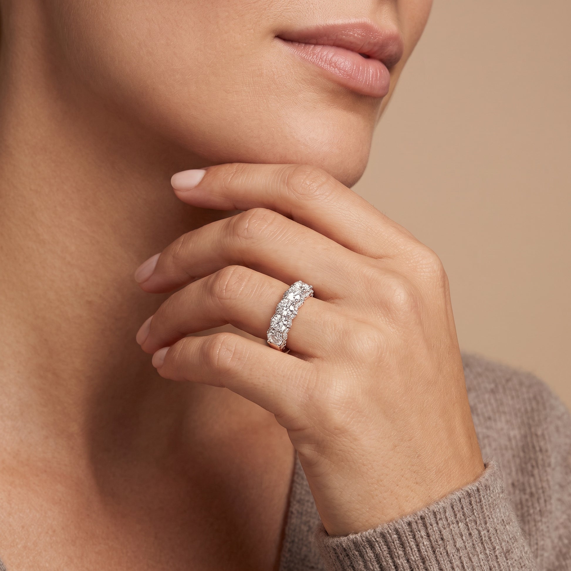 Ronde LG Diamanten Ring