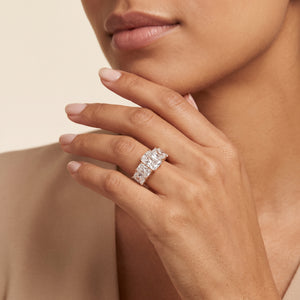 Radiant LG Diamond Ring