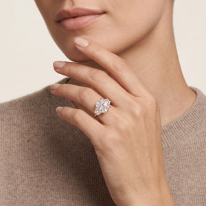 Radiant LG Diamond Ring