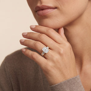 Radiant LG Diamond Ring