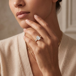 Emerald LG Diamond Ring