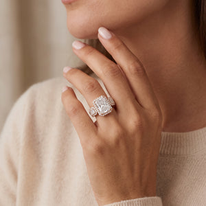 Radiant LG Diamond Ring