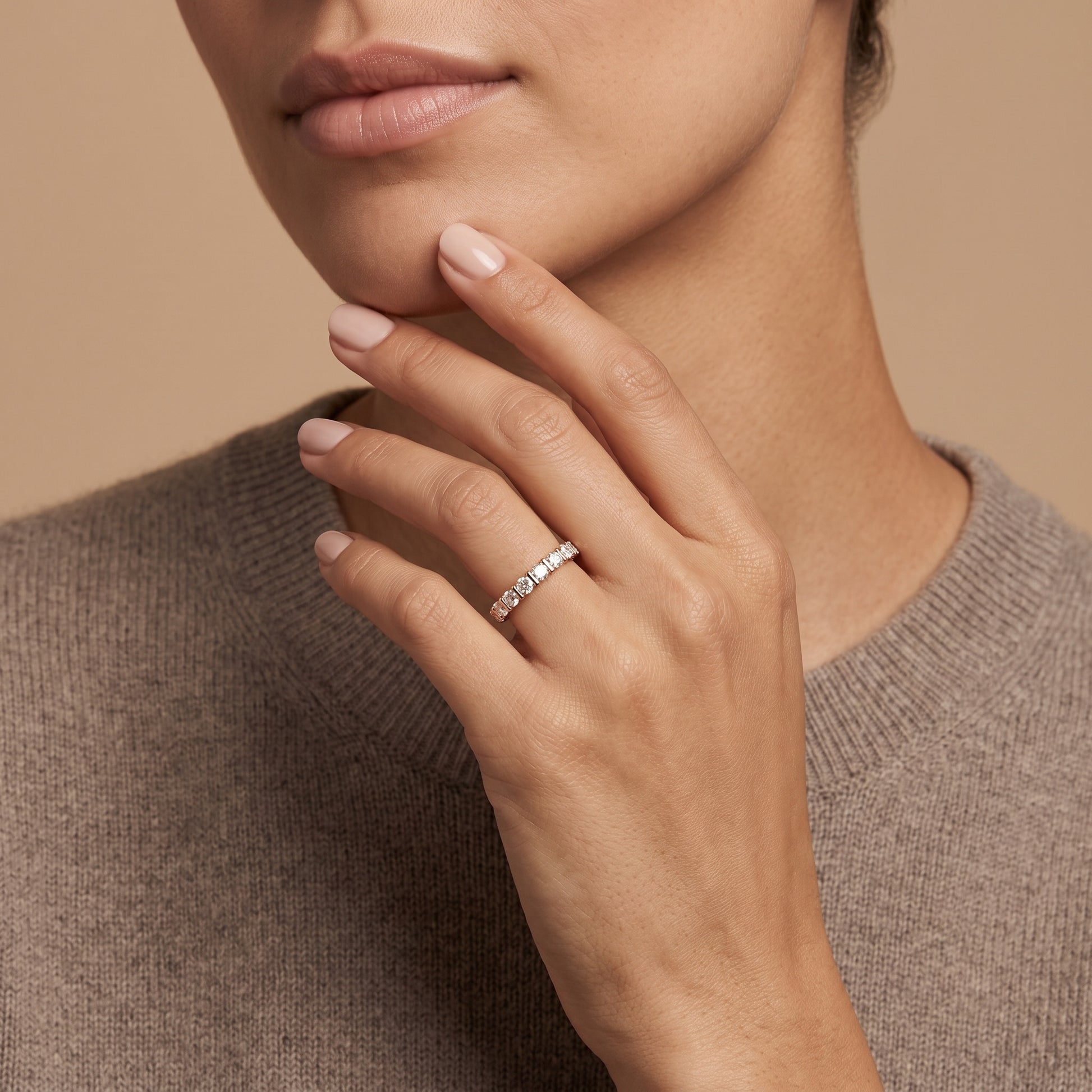 Oval LG Diamond Ring