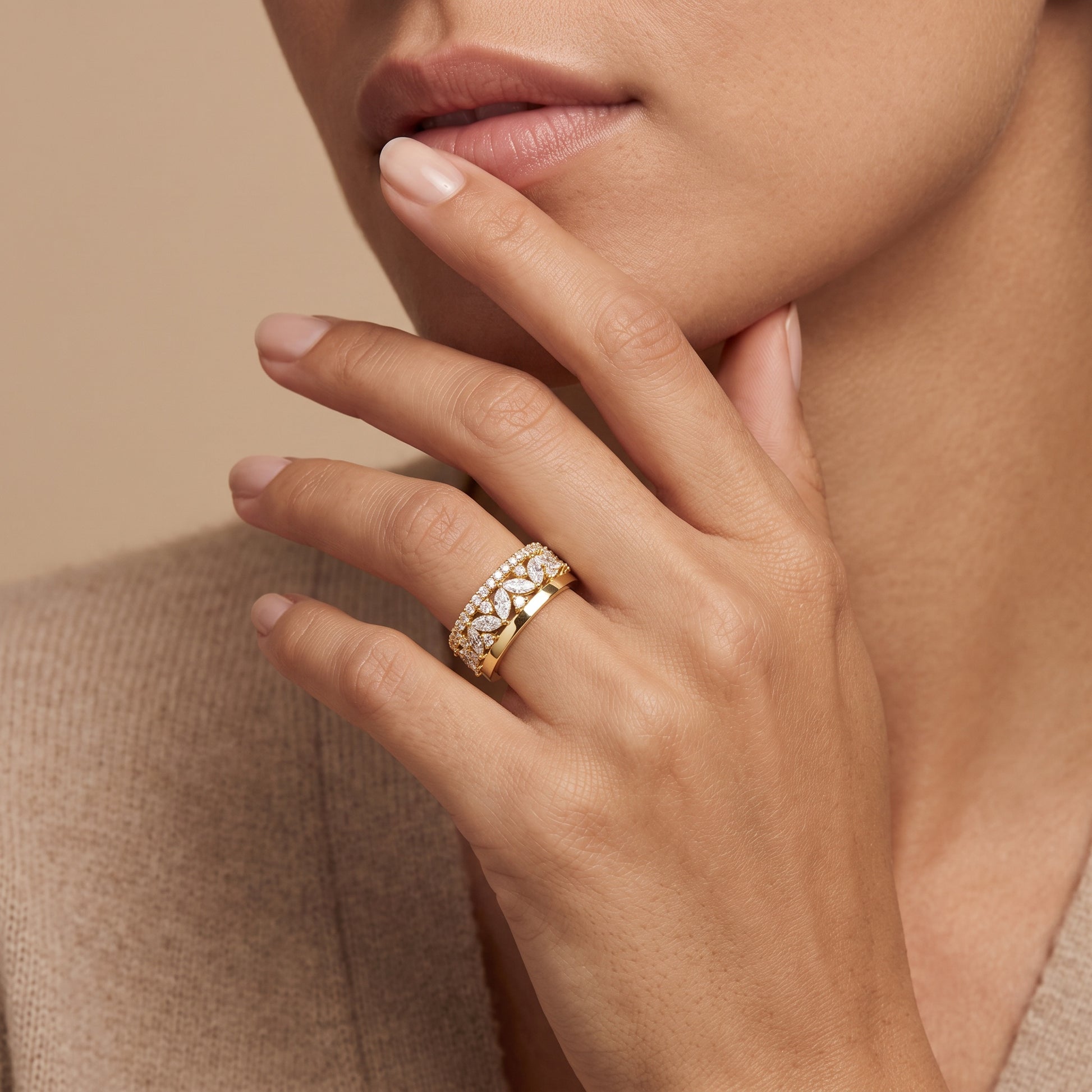 Marquise LG Diamond Ring